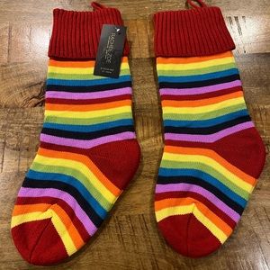 Two New Rachel Zoe Decorative Christmas stocking. 22in.